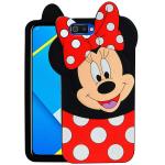 Lejaao Oppo K1 Cute Girlish 3D Mickey Mouse Red Silicone Mobile Back Cover