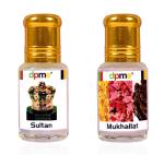 Dpme Sultan And Mukhallat Attar Combo, Roll On, 6 Ml Each