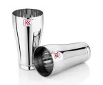 RK Stainless Steel Jumbo Lassi Glass | 700 ml Each Water Glasses with Big Premium Traditional Shape | Glass Set with Silver Finish I Serves Lassi, Lemonade, Water, Juice, Mocktail Set of 2