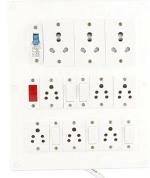 Saifpro Pvc Extension Board With 5 Switches, 9 Sockets, 1 Indicator, 1 Mcb Tripper 5 M - 5 Metres