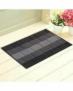 Status Polypropylene Anti Slip Floor Door Mat in Home Kitchen Office Entrance Mats ( 38x58 cm) (Grey)