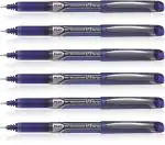 Pilot Hi-Tecpoint V7 Grip Fine Point Liquid Ink Pen | Tip Size - 0.7 MM | Dimpled Rubber Grip with Unique Dimple Tip Technology | Ink Colour - Blue | Pack of 6