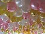 Grand Shop Pink, White, Golden Rubber Toy Balloons