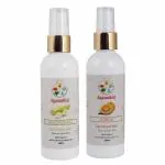 Sugandhim Air Freshener Spray Lemongrass, Citrus, 2 x 100 ml, Aerosol, 100% Ganga Water Based, Blast Of Citrusy Fresh Fragrance, Fruity, Juicy,