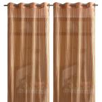 Jiyansh Decor Tissue net Transparent Curtains I Premium Screens for Home Office I Parda for LivingRoom,Bedroom Set of 2 (Size- 5 feet) Orange