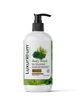 Luxurioum Tea Tree And Mint Extract Body Wash Pump Bottle With Long Lasting Fragrance, 300 Ml