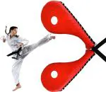 UROCK TEAKWONDO Kick Pad Single, Striking Pads for Kickboxing Training, Karate Kicking Target, Tea Kwan Do Practice Pad, Fan Pad, Single Clapper