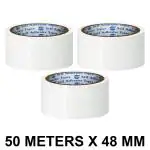 VCR White Color Tape - Milky - 50 Meters in Length - 48mm / 2