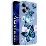 Fashionury Redmi Note 12 Pro 5G Case Back Cover Shockproof Soft Silicon Glossy TPU | 360 Degree Protection| Camera Protection | Designer Stylish Cover for Redmi Note 12 Pro 5G -MB001