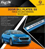 FALCON CAR DOOR SILL PLATES/SCUFF PLATES IN SS FOR SLAVIA 2023 ONWARDS
