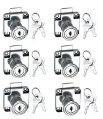 ERA Met Craft MCAH-017-MM Metco Multipurpose Drawer Lock with 2 Reversible Key Pack of 6pc