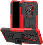 Leyon Red Rubber, Plastic Back Cover For Nokia 6.2