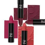 PERPAA Creamy Matte Lipstick Combo Set Of 4 Bright Long Stay Intense Color 3.5gm Each|Mauve Pink, Light Orange, Dark Maroon, Dusky Maroon