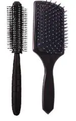 E-DUNIA Premium Collection Mini Paddle Hair Brush and kangi for Men & Women