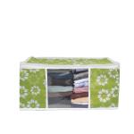 Avenn Green Non Woven Polka Dots Design Printed Saree Cover With Transparent Window (Pack Of 3)