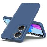 Fashionury Back Cover for Vivo Y03 | Camera Bump Protection | Matte Soft Silicon Flexible | All Side Shock Proof Rubberised Back Case Cover for Vivo Y03 (Blue)