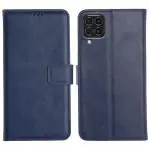 Profov Samsung F62 Flip Cover Case | 360 Protection | Inbuilt Stand & Pockets | Wallet Style Leather Flip Back Cover Case for Samsung Galaxy F62 (Blue)