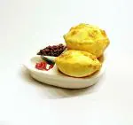 Giftingazebo Chole Bhathura Miniature Food 3D Fridge Magnet