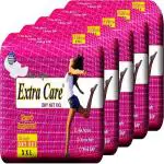 Extra care Dry Net Premium & Rich XXL Sanitary pads Pack of 12 (84 pads)