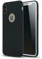 XOVO Back Cover for Apple iPhone X (Black, Dual Protection, Silicon, Pack of 1)