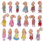 PSB (R) Mini Doll with Various Color & Clothes (Pack of 10)