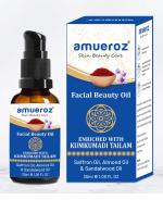 Amueroz Kumkumadi Tailam For Glowing Skin - Kumkumadi Oil For Face - Brightening, Ageing , Whitening, Wrinkles, Fine Lines, Pigmentation - 30 ml