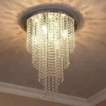Crysta World White K9 Crystal Chandelier (240 Watt)