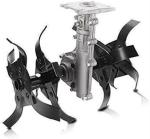 Shori Black, Silver Alloy, Steel 9 Teeth Brush Cutter High Power Tilling Attachment