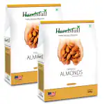 Handsfull Premium Almonds | Almond Kernels |Kashmiri Almonds | Badaam Giri, 400g (Pack of 2 x 200g)