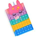 Kobbet Multicolor Silicone Pop Notebook Fidget Toy It 3 years and up