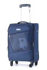 Verage Falcon Navy Blue Check In 4 Wheels Soft Suitcase 79 cm
