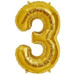 Hippity Hop Foil Golden Hop Numbers Foil Balloon