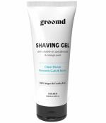 Groomd Shaving Gel with Vitamin-E, Sandalwood Oil & Orange Peel, Clear Shave, Prevents cuts & burns (100 ml)