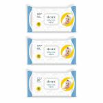 STIORA Baby Wipes - Soft Refreshing Wet Tissue for Babies for there Face & Body cleansing. (80 Wipe/Pack) (Pack of 3)