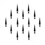 Comet Busters Black Tilak Bindi with Dot (9mm) (BIN2027) Pack of 1