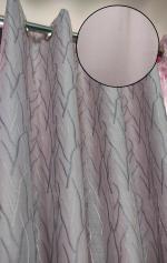 Jvin Fab Pink Polyester Curtains, 2.13 X 1.42 X 0.08 M (Set Of 2)