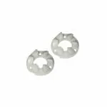 Pmw - Coupler Teeth for Sujata Juicer Mixer Grinder - 3 Screw Fit - White - 2 Pieces Set