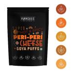 Yummchies Peri Peri Cheese Soya Puffs, Crunchy, Nutritious, Delicious, Yummy, and Healthy. 50g