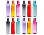 VM BOND Plastic Water Bottles, Set of 12 (1, Litre) Multicolor | BPA Free | 100% Leak Proof