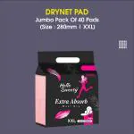 UNIJOY Sanitary Pads For Women | Cottony Soft Sanitary Napkins | Size - XXL | Jumbo Pack of 1 | 40 Pads | For Rash Free Periods | Dual Wings | Toxin Free | Extra Long | Unscented