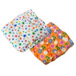 Seabird Regular Combo Pack Of 2 Diaper + 2 Insert Combo Of Assorted Cute Designs For Babies Freesize Washable & Reusable Cloth Diaper For Baby
