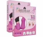 MEDIBAR Anti Heel Full Length Waterproof Rubber Socks Moisturizing Silicon Heel Peny Socks Pain Relief Foot Care Protector For Men & Women - (Size-Medium)(7-8-9) Pink Pack of 2