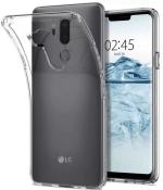RUNICHA Back Cover for LG G7 Plus ThinQ (Transparent, Grip Case, Pack of: 1)