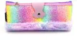 POKSI CUTE UNICORN PENCIL POUCH FOR GIRLS MAKEUP POUCH|STATIONERY POUCH FOR GIRLS Art Artificial Leather Pencil Box l Set of 1 Purple