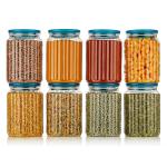 Wintrezza - 1400 ml Plastic Fridge Container (Pack of 3, Black)