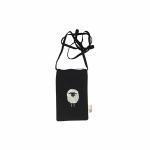 Aakrutii 9050 Women Black and Animal Embroidery Cotton Small Cross Body Phone Sling Bag (Pack of 1)