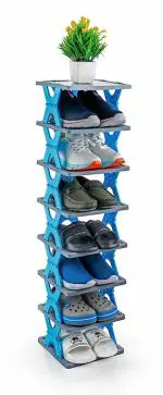 SAVREEN 6 Layer Shoe Rack,Stackable Shoe Storage Organizer for Bedroom Entryway