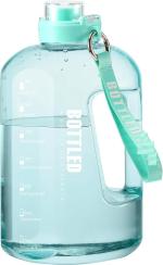 Delzon Transparent, Purple Plastic Leakproof Gym Water Bottle, 2500 Ml