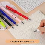 Jalaram Exports6pcs Inkless Pencils Eternal, Everlasting Pencil Replaceable Head, Infinite Pencil, Inkless Pen, Technology Unlimited Writing Eternal Pencil No Ink, with Replaceable Graphite Nib Pencil