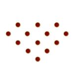 Comet Busters Red Round Bindi For Women